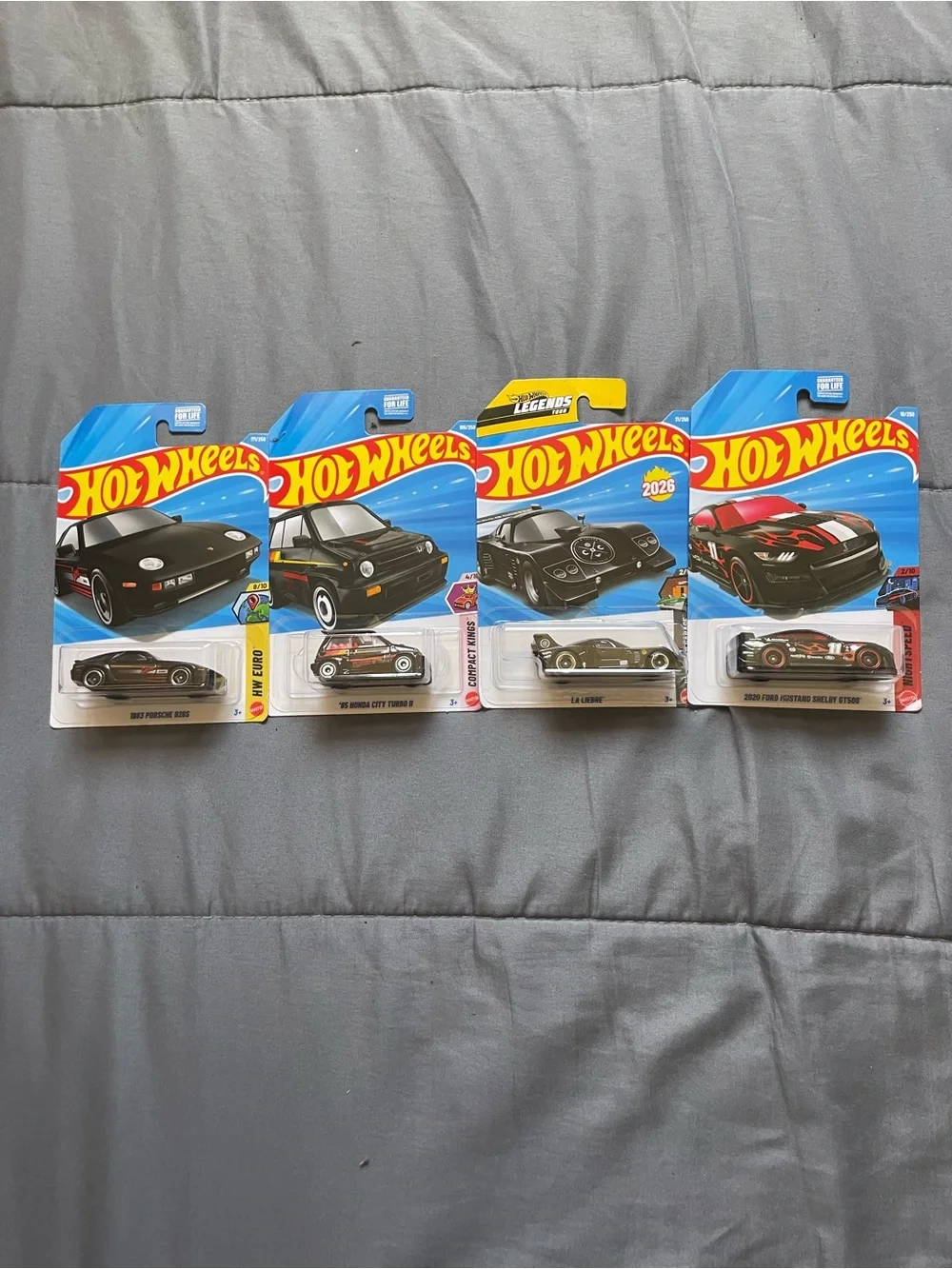 Hot Wheels Black Die-Cast Toy Car Set - 4-Pack